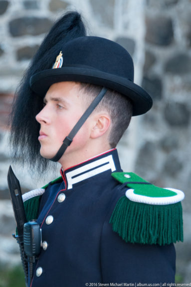 Guard at Akershus slott og festning (Castle and Fortress) by Steven Michael Martin