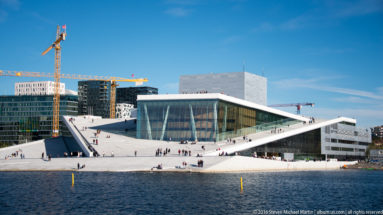 Exterior of Operahuset (Oslo Opera House) by Steven Michael Martin