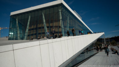 Exterior of Operahuset (Oslo Opera House) by Steven Michael Martin