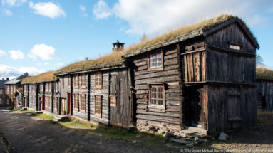 Traditional Timber building with sod roof by Steven Michael Martin