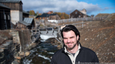 Steve near waterfall in Roros by Steven Michael Martin