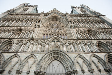 Nidaros Domkirke (Nidaros Cathedral) in Trondheim by Steven Michael Martin