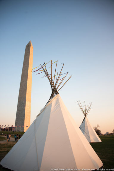 Teepees on National Mall