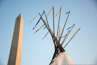 Teepees on National Mall