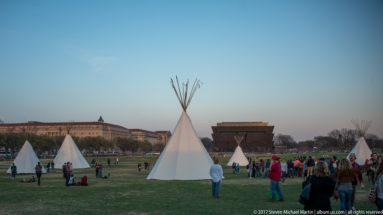 Teepees on National Mall