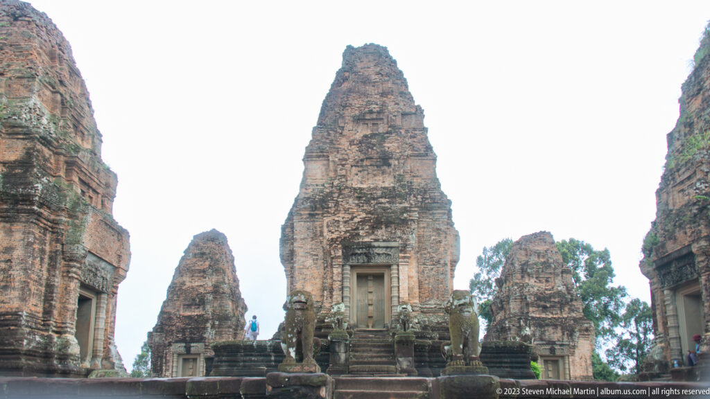 Wide axial composition of temple group at East Mebon.