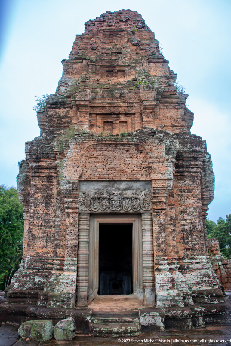 Frontal entrance to brick shrine at East Mebon.