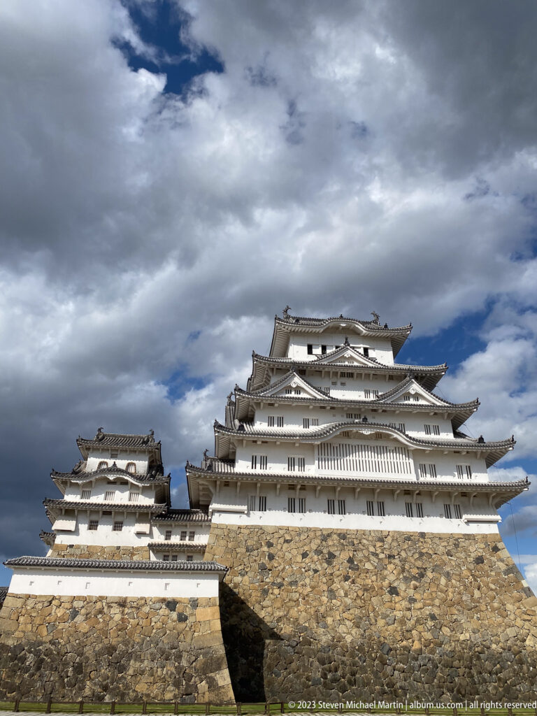 Wide exterior view of Himeji Castle