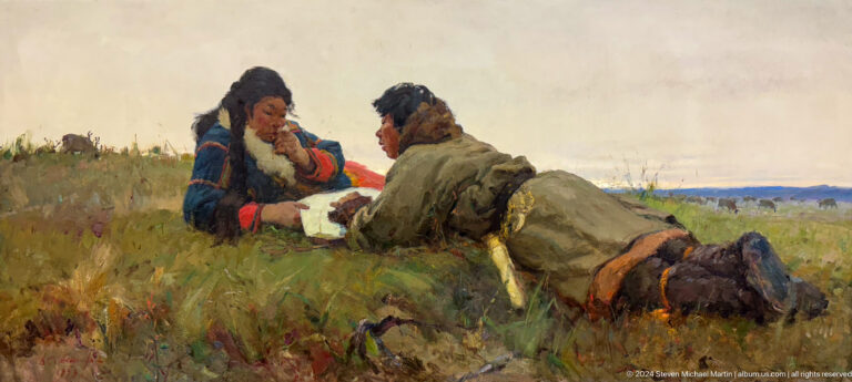 Two men reclining and reading outdoors.