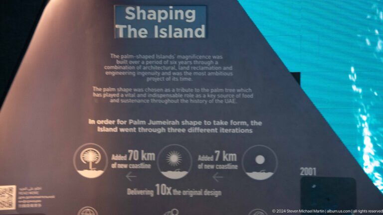 Interpretive panel titled Shaping the Island with three circular plan diagrams.