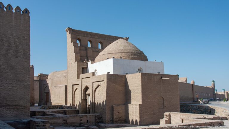 Small domed brick religious building within itchan kala.